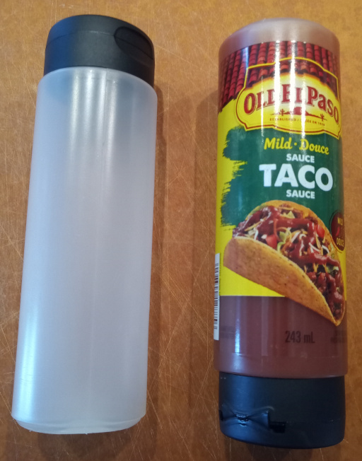 Old El Paso mild taco sauce squeeze bottle
