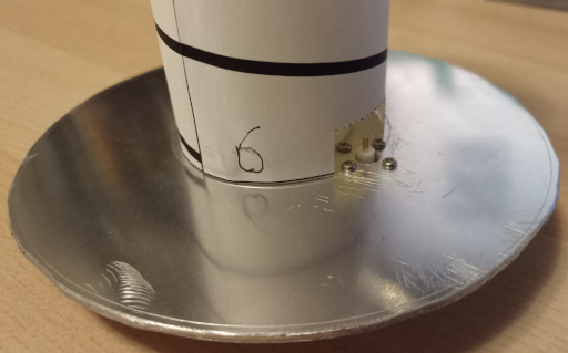 Template aligned with connector